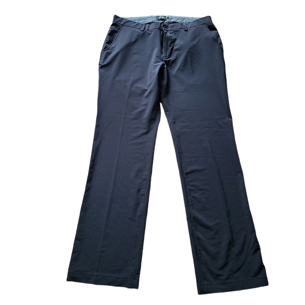 Sligo black straight leg  zip-up front mens golf sport pants